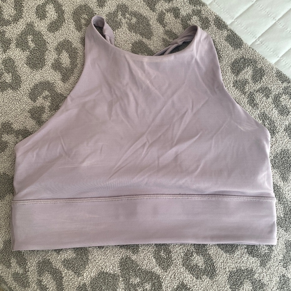 LULULEMON HIGH NECK ENERGY BRA LONG LINE SIZE 10
